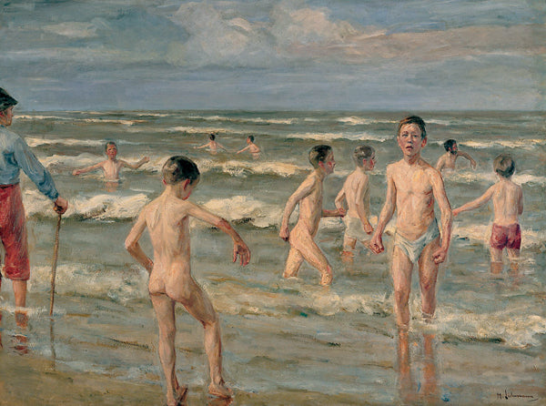 Meninos banhando - Max Liebermann