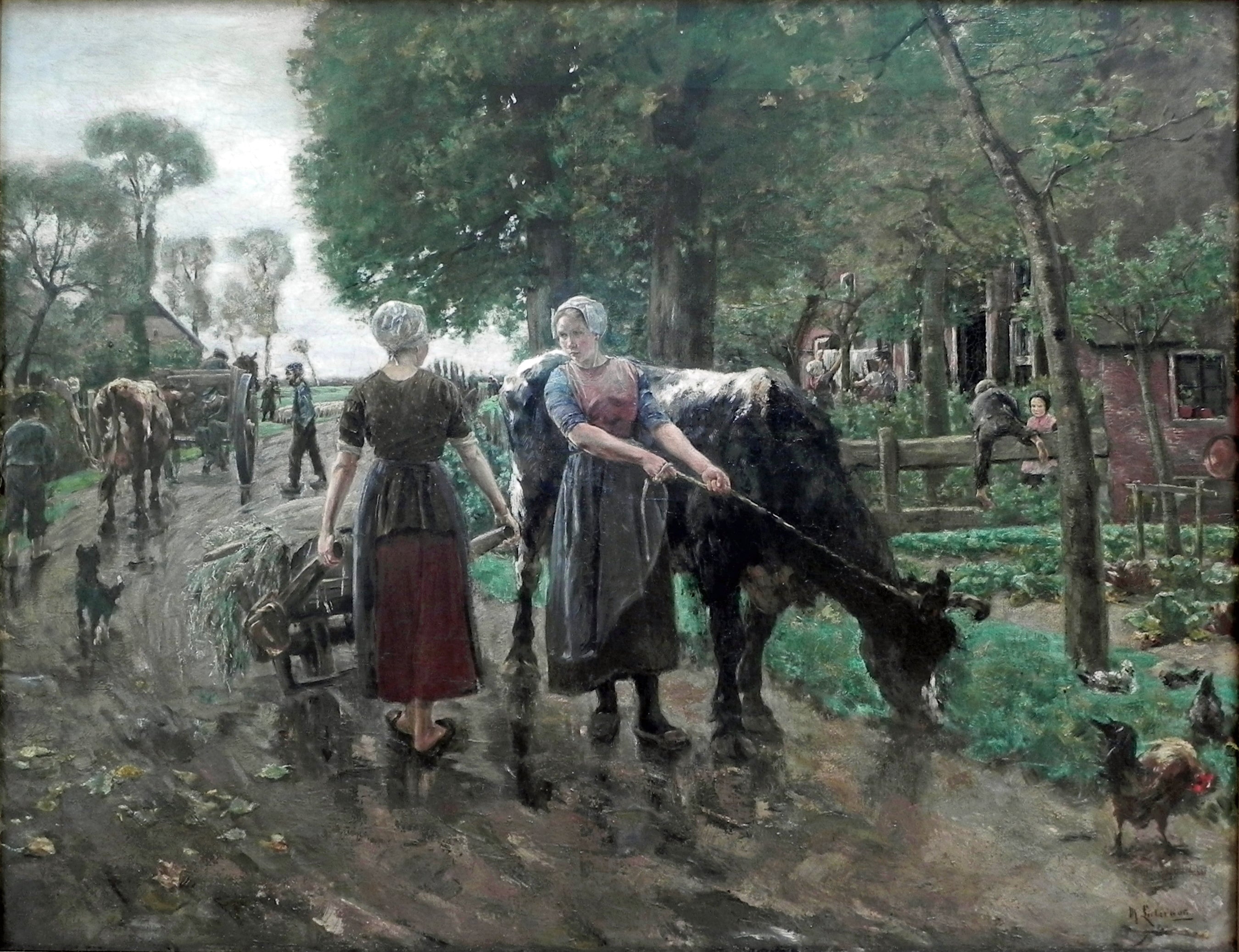 Rue du village hollandais - Max Liebermann
