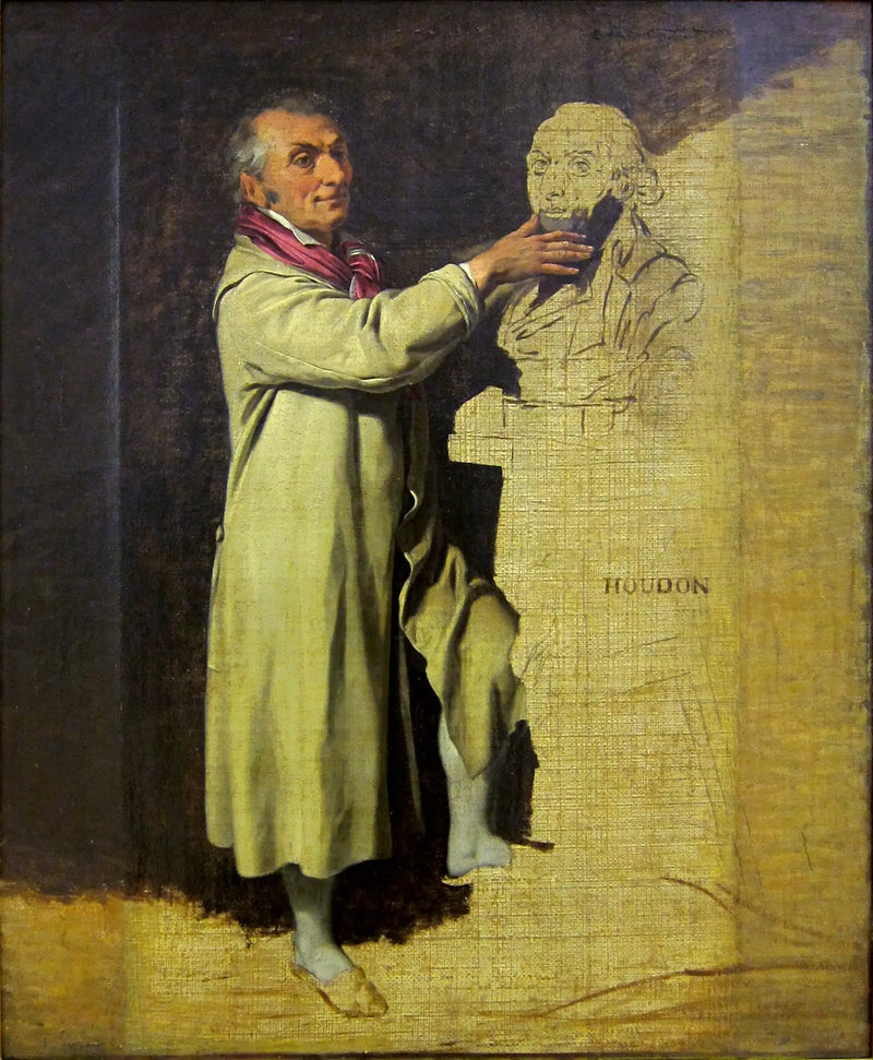 Retrato de Jean-Antoine Houdon, escultor - Louis-Léopold Boilly