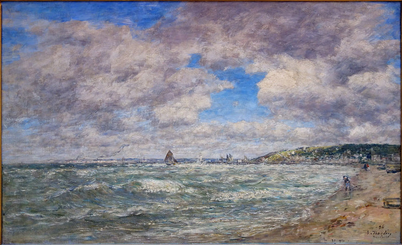 A Praia de Deauville - Eugène Boudin