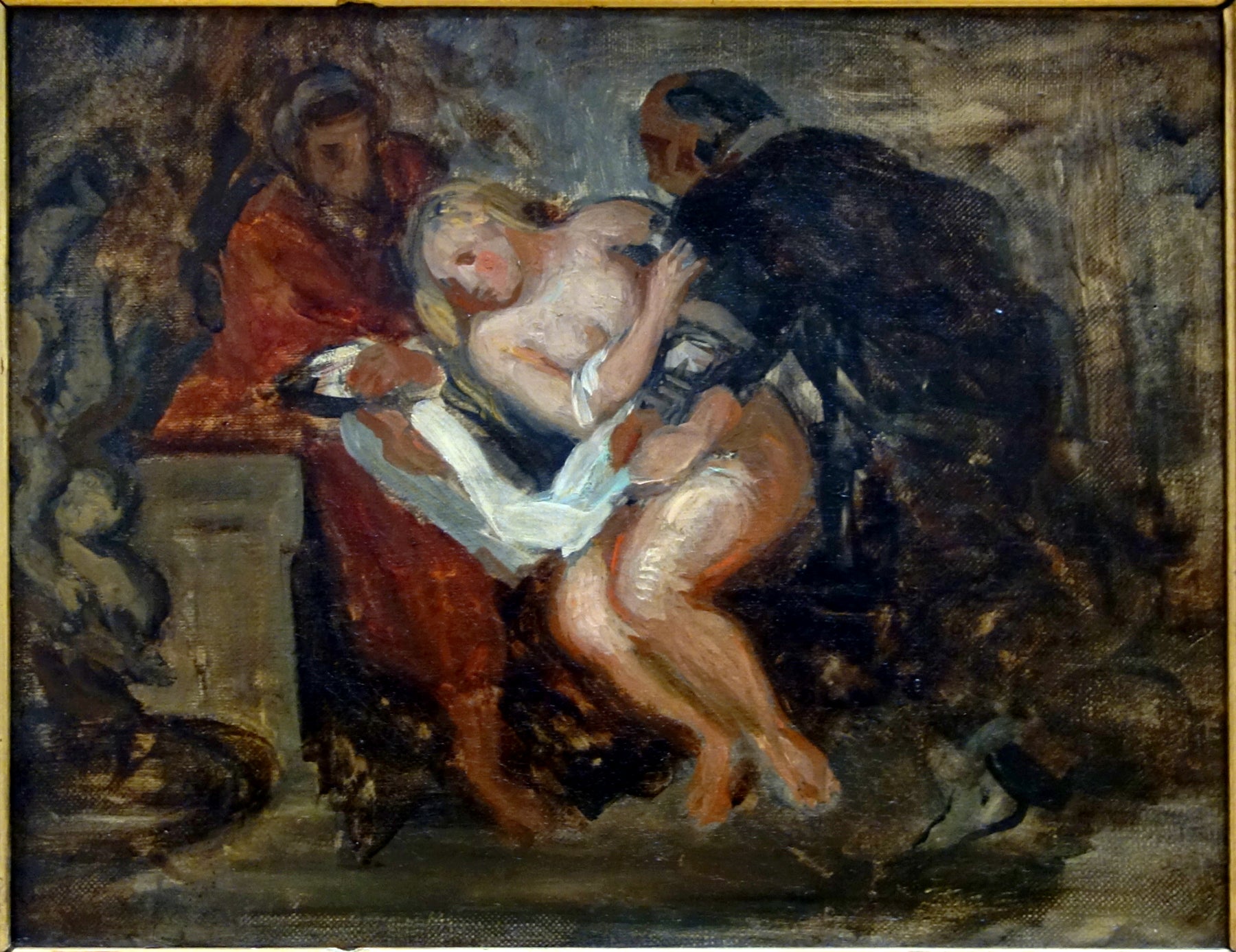 Reproduction du tableau « La Chaste Suzanne - Eugène Delacroix » par Alpha Reproduction en peinture à l’huile