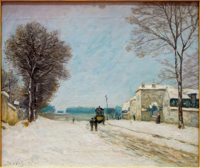 No inverno, efeito de neve - Alfred Sisley