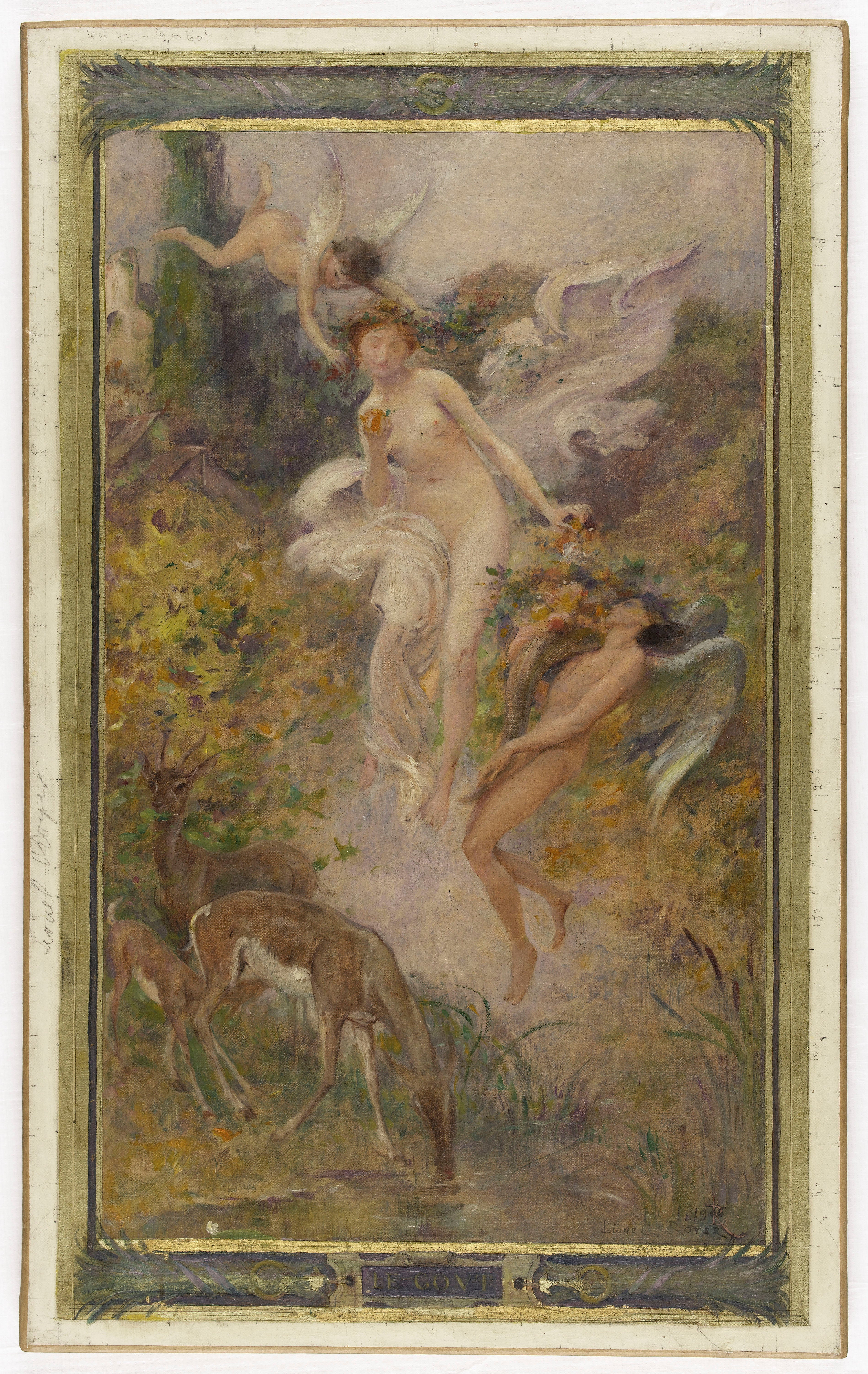 Esquisse pour la mairie du 10ème arrondissement de Paris : Le goût - Lionel Royer