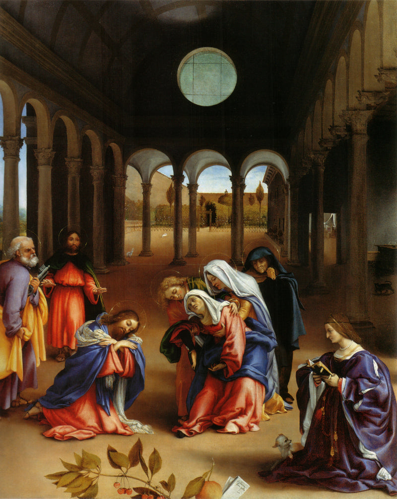 Os Despedidos de Cristo de sua mãe - Lorenzo Lotto