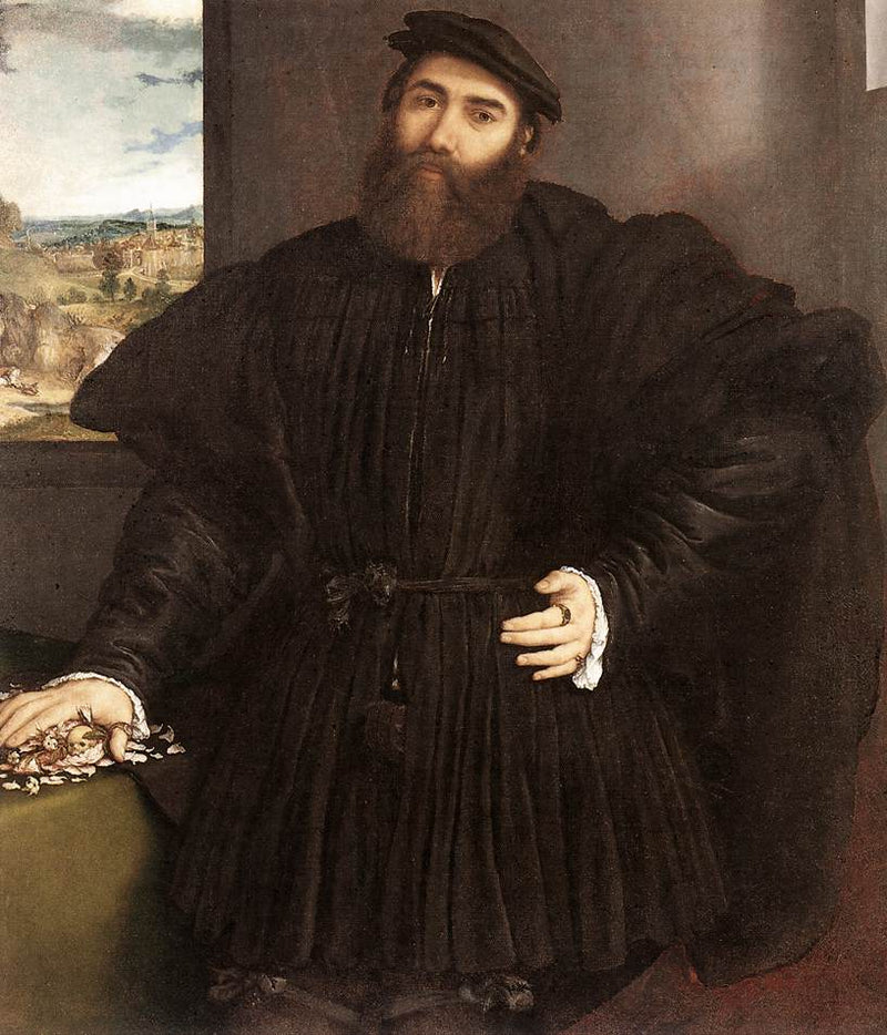 Retrato de um cavalheiro - Lorenzo Lotto