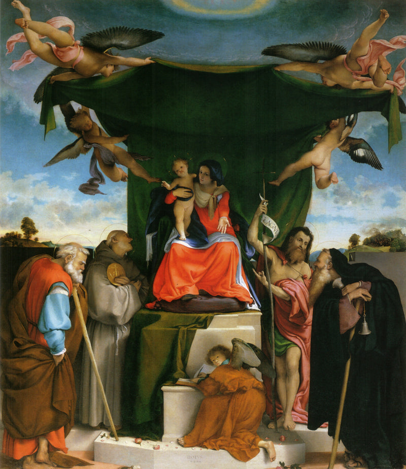 Retábulo de San Bernardino à Pignolo - Lorenzo Lotto