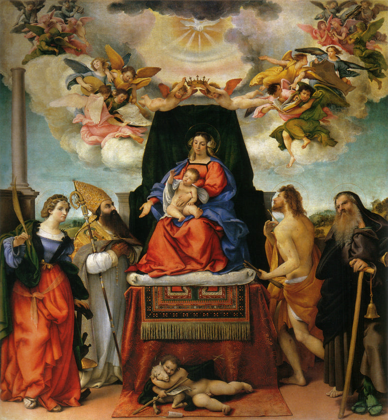 A Virgem com o Menino e santos - Lorenzo Lotto