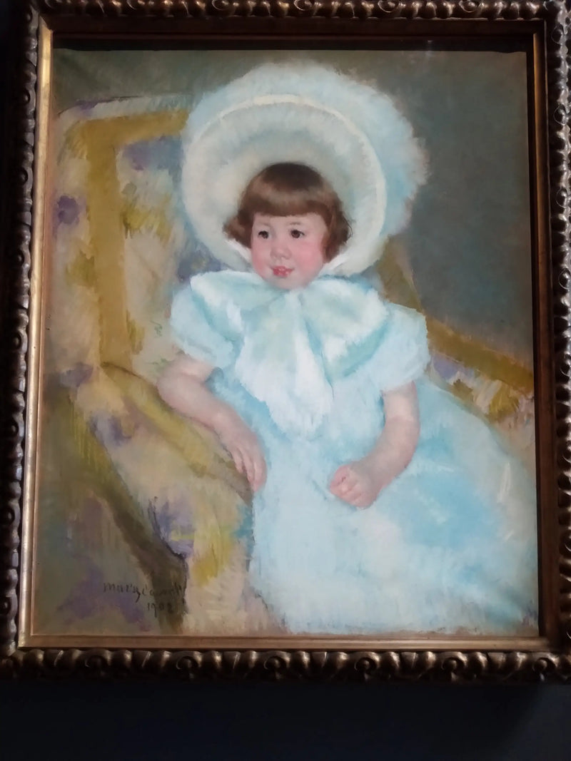 Retrato de Louise-Aurore Villeboeuf criança - Mary Cassatt