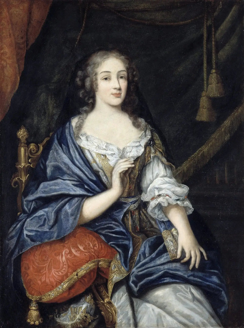 Louise-Françoise de la Baume Le Blanc, Mademoiselle de la Vallière, duquesa de Vaujours (1644-1710) - Jean Nocret