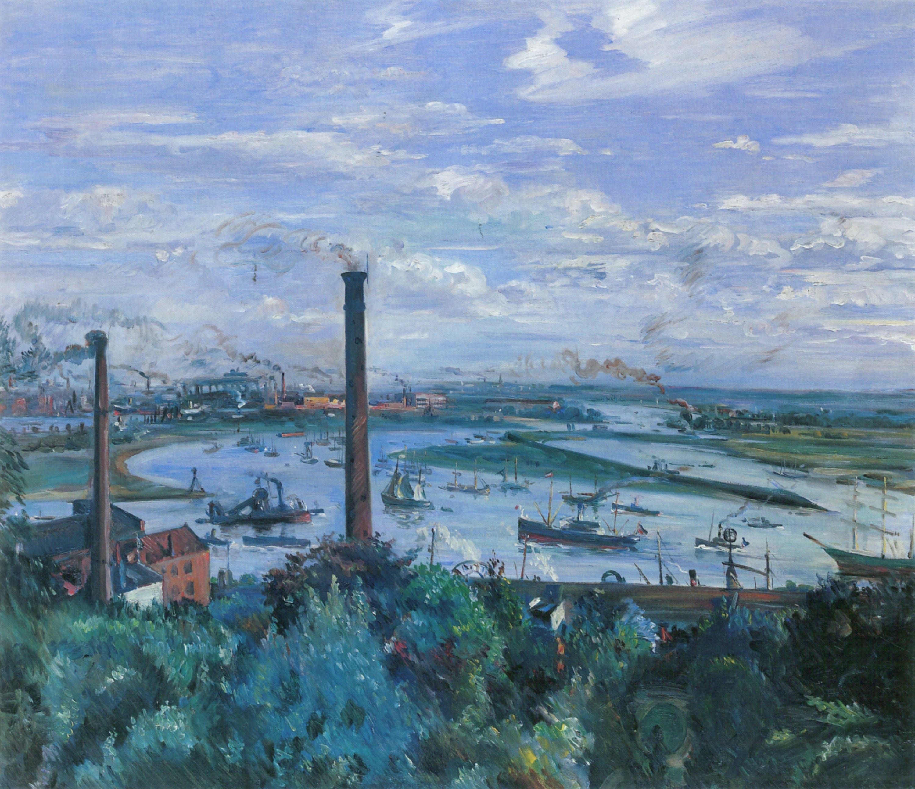 Vue de Köhlbrand - Lovis Corinth