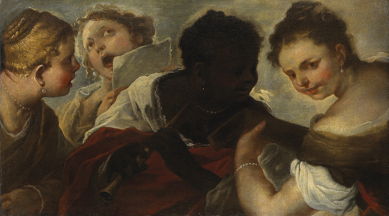 Quatre musiciennes - Luca Giordano