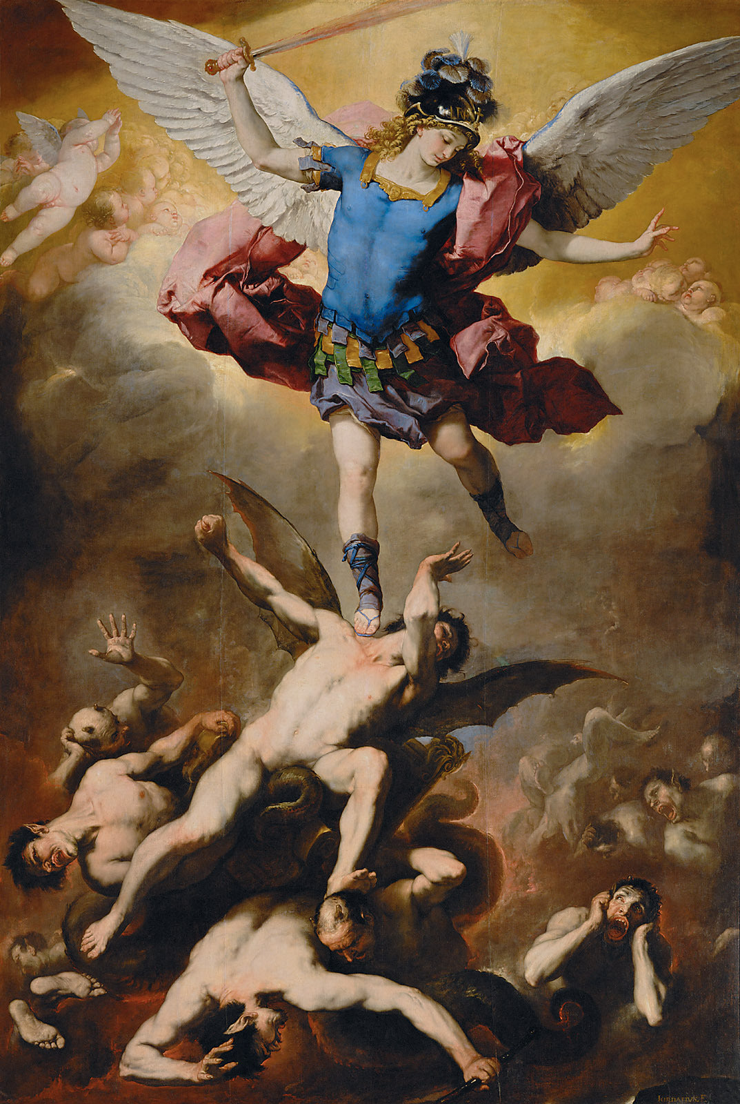 La chute des anges rebelles - Luca Giordano