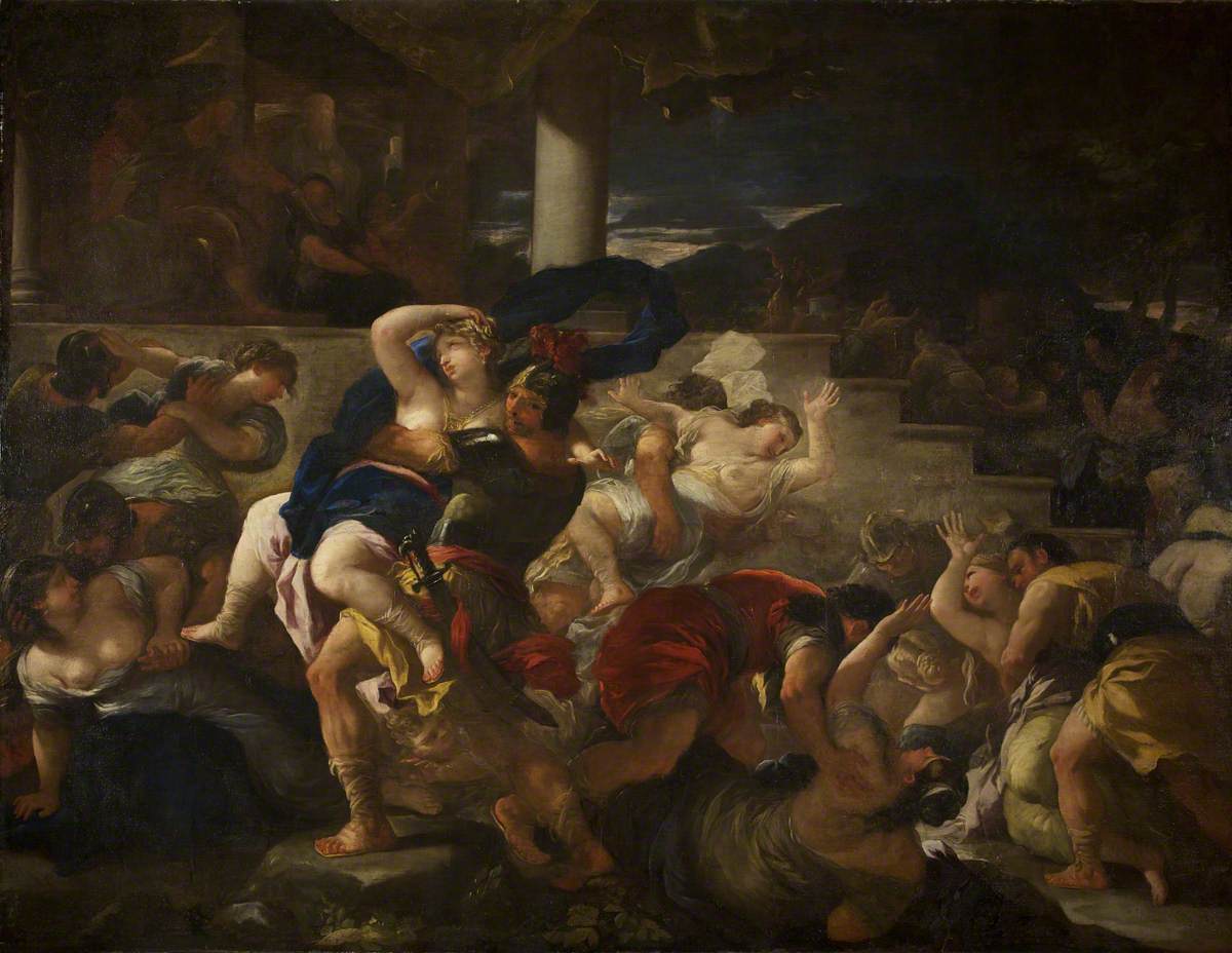 L'enlèvement des Sabines - Luca Giordano