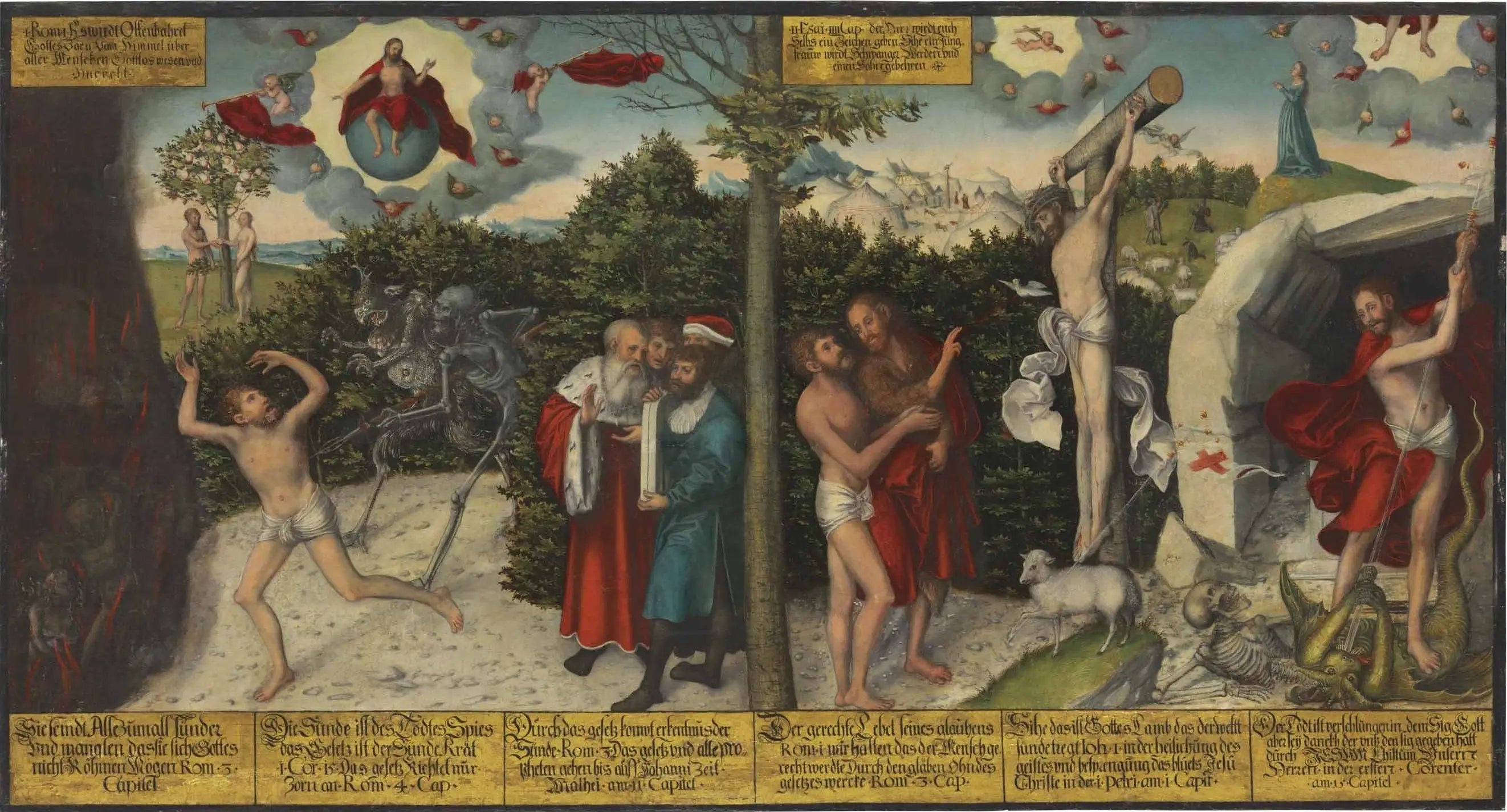Loi et grâce - Lucas Cranach the Elder - Alpha Reproduction