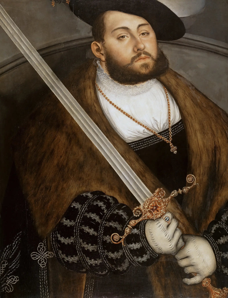 Jean-Frederic I, o Magnânimo, eleitor da Saxônia - Lucas Cranach, o Velho