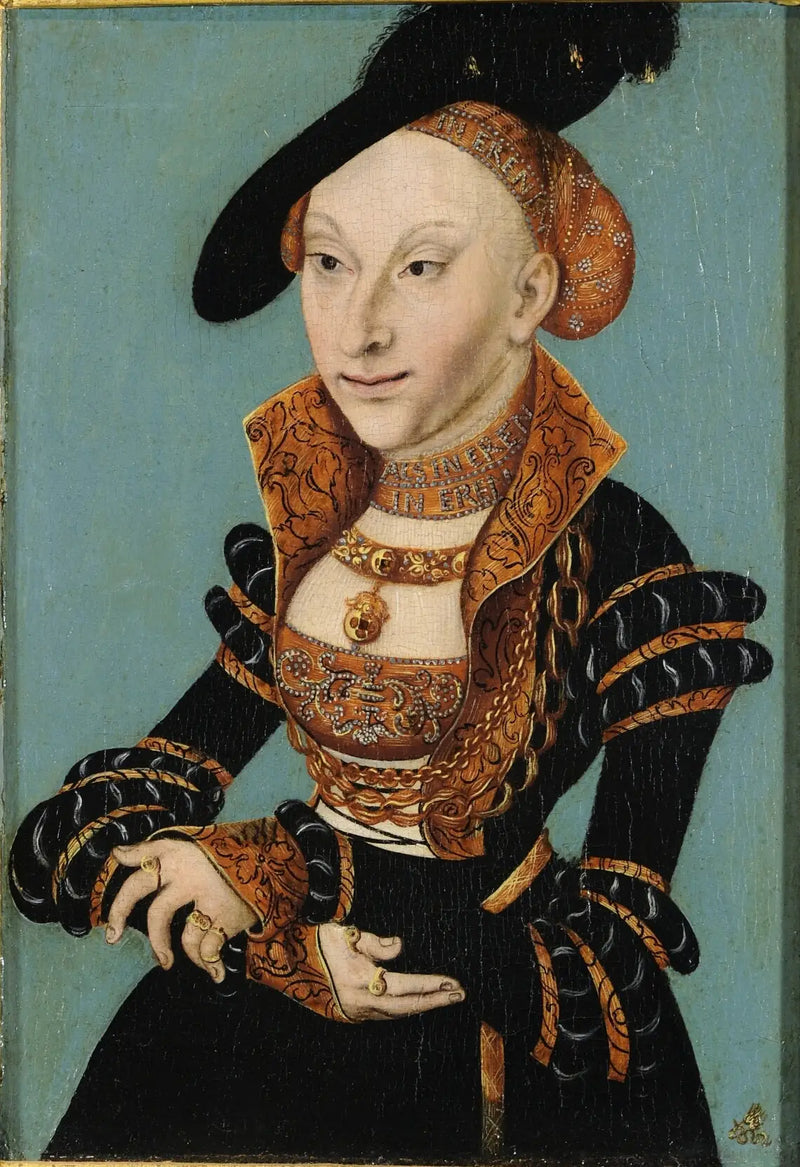 Sibylle de Clèves, duquesa de Saxônia (1512-1554) - Lucas Cranach, o Velho