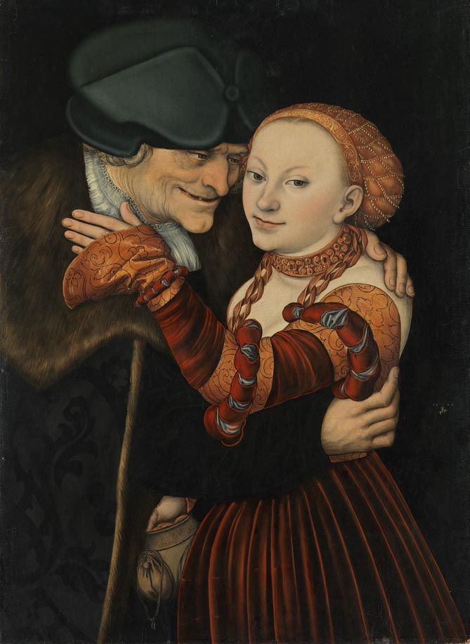 Couple mal assorti - Lucas Cranach the Elder