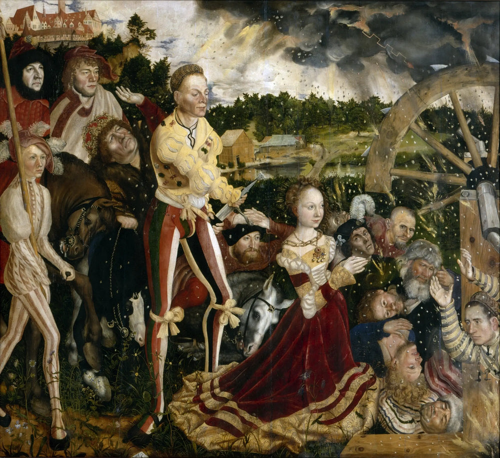 Le Martyre de sainte Catherine (panneau central) - Lucas Cranach the Elder - Alpha Reproduction