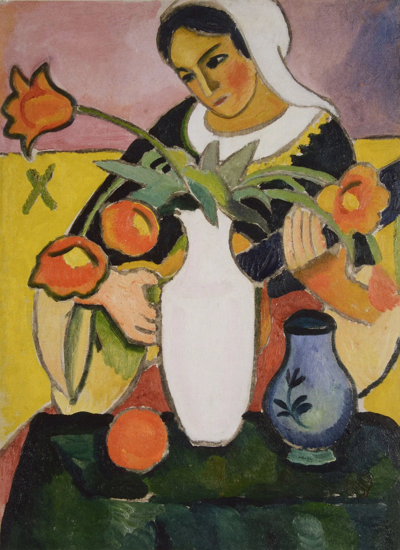 Jogadora de alaúde - August Macke
