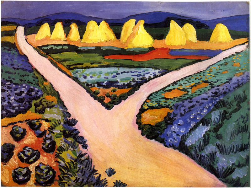 Campos de hortas - August Macke