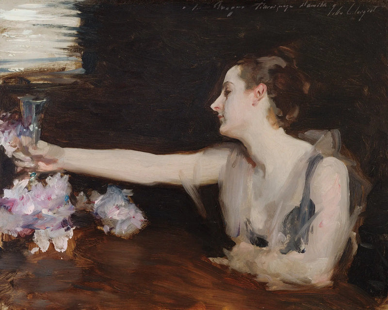 Madame Gautreau fazendo um brinde - John Singer Sargent