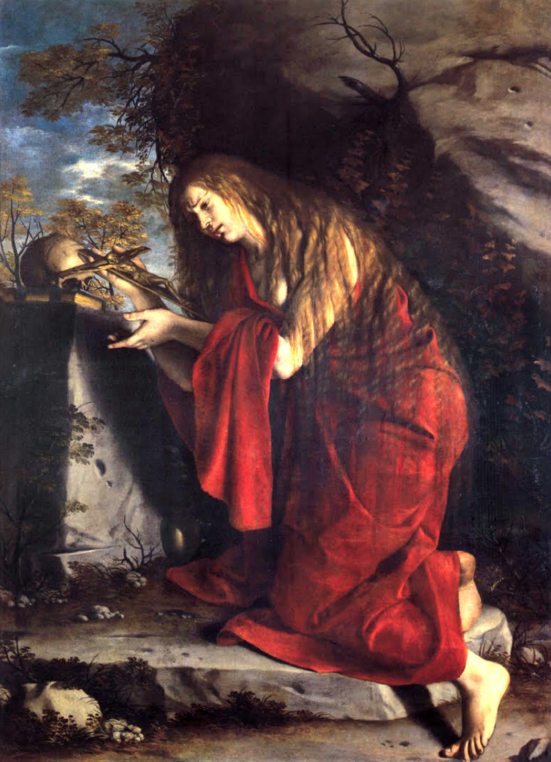 Santa Maria Madalena em penitência - Orazio Gentileschi