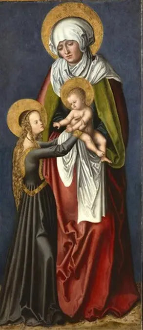 A Virgem com o Menino e Santa Ana - Lucas Cranach o Velho