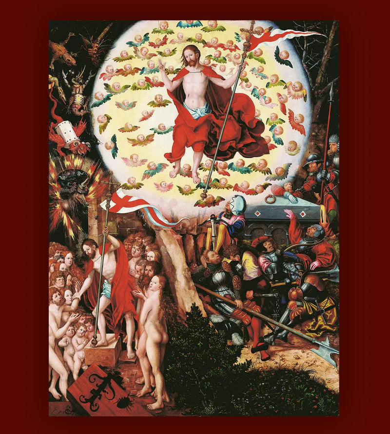 Autel de la Madeleine : A Ressurreição [painel central] - Lucas Cranach, o Velho