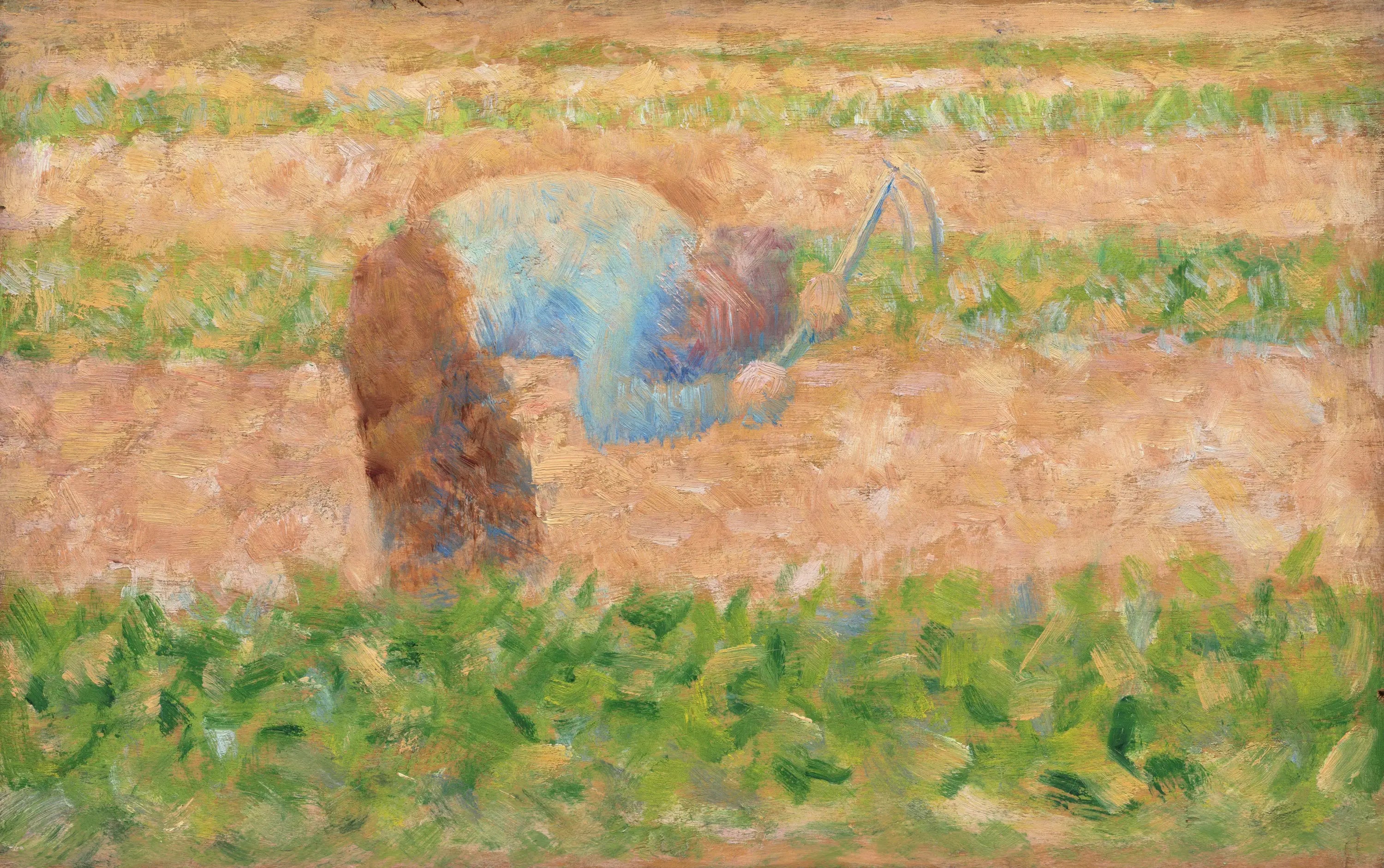 Reproduction du tableau « Homme avec une houe - Georges Seurat » par Alpha Reproduction en peinture à l’huile