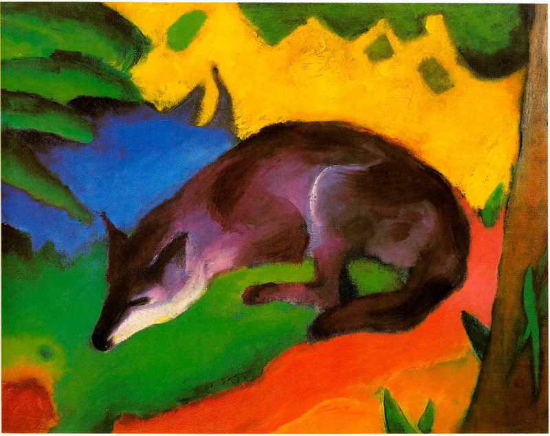 A Raposa azul-preta - Franz Marc