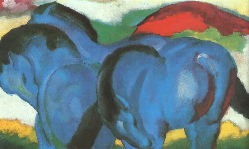 Pequenos cavalos azuis - Franz Marc