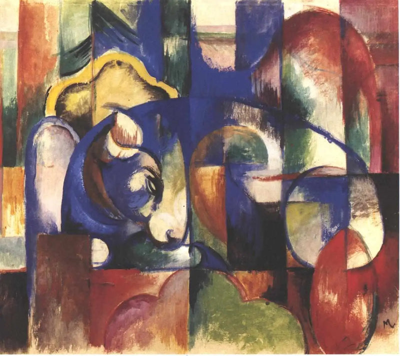 Touro mentiroso - Franz Marc