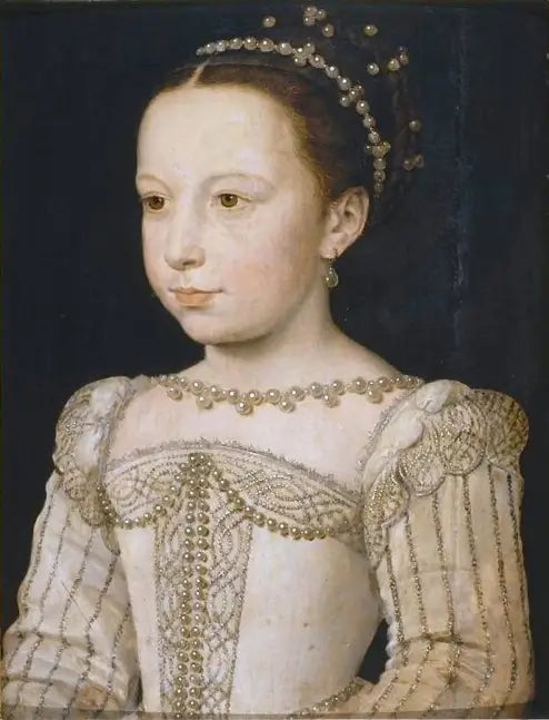  Margarida de França (1553-1615), futura rainha da Navarra - François Clouet