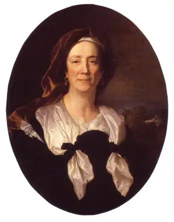 Retrato de Maria Serra, mãe de Hyacinthe Rigaud - Hyacinthe Rigaud