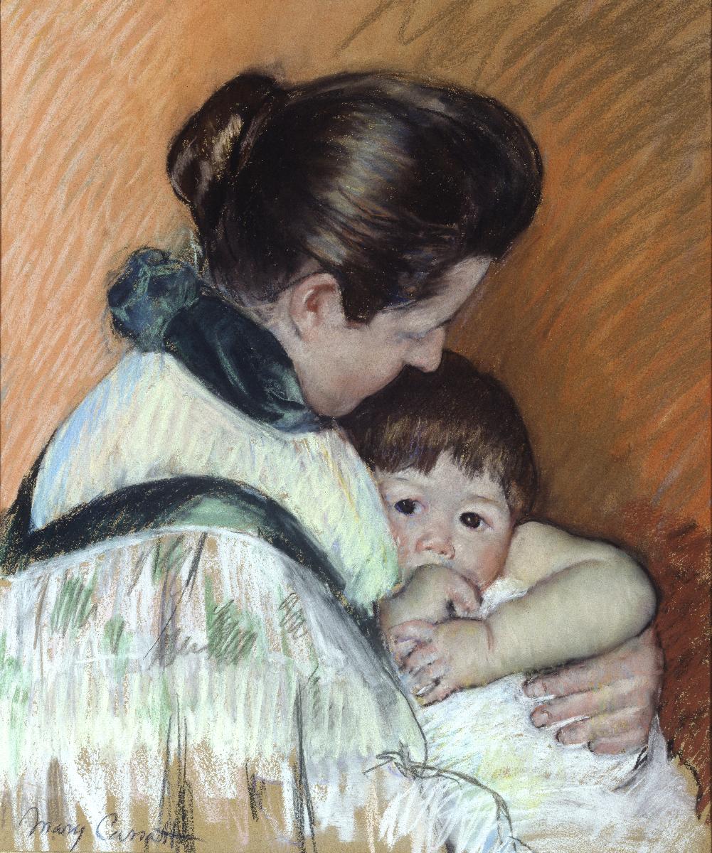 Reproduction du tableau « Thomas endormi suce son pouce - Mary Cassatt » par Alpha Reproduction en peinture à l’huile