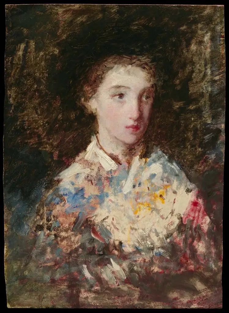 Cabeça de jovem mulher - Mary Cassatt