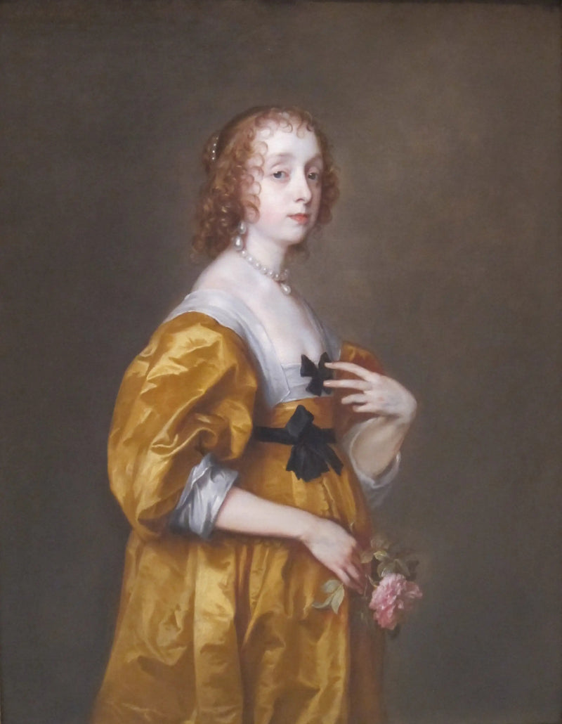 Retrato de Mary Villiers, Lady Herbert de Shurland - Antoine van Dyck