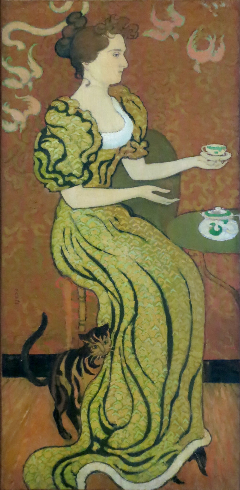 Madame Ranson com gato - Maurice Denis
