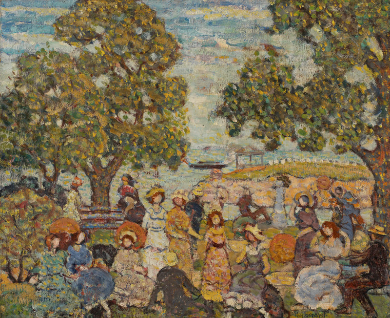 Paisagem com figuras - Maurice Prendergast