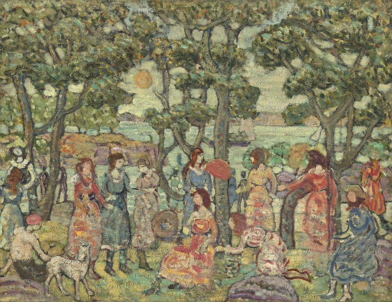 Paisagem com figuras - Maurice Prendergast