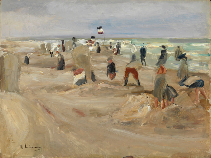 A praia de Noordwijk - Max Liebermann