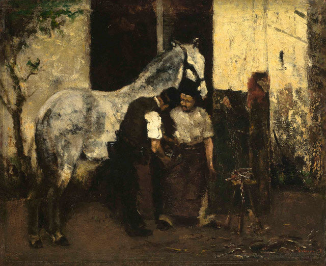 Le maréchal-ferrant - Max Liebermann