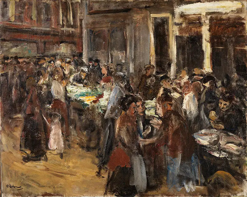 Feira de legumes em Amsterdã - Max Liebermann