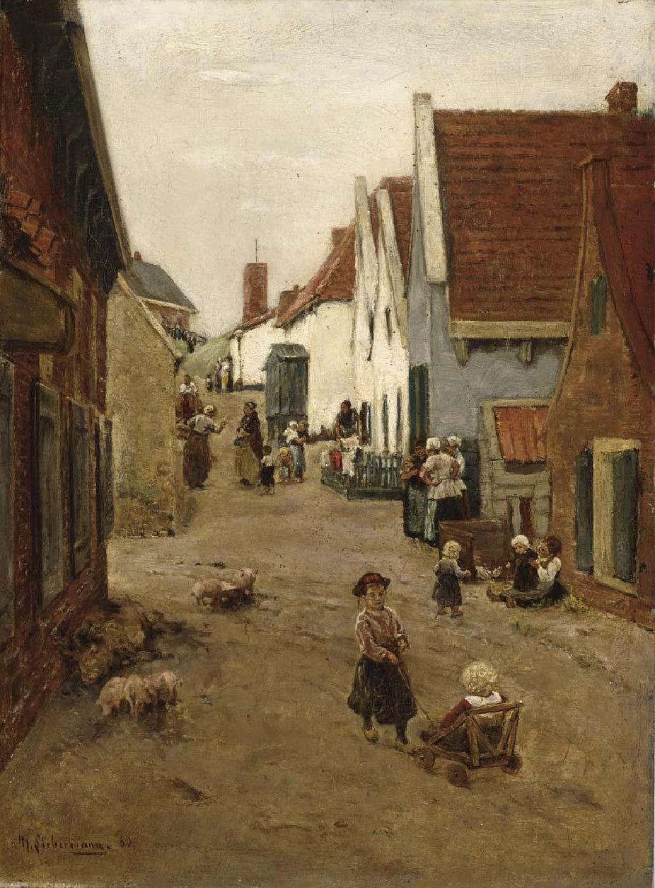 Route du village néerlandais / rue à Zandvoort - Max Liebermann