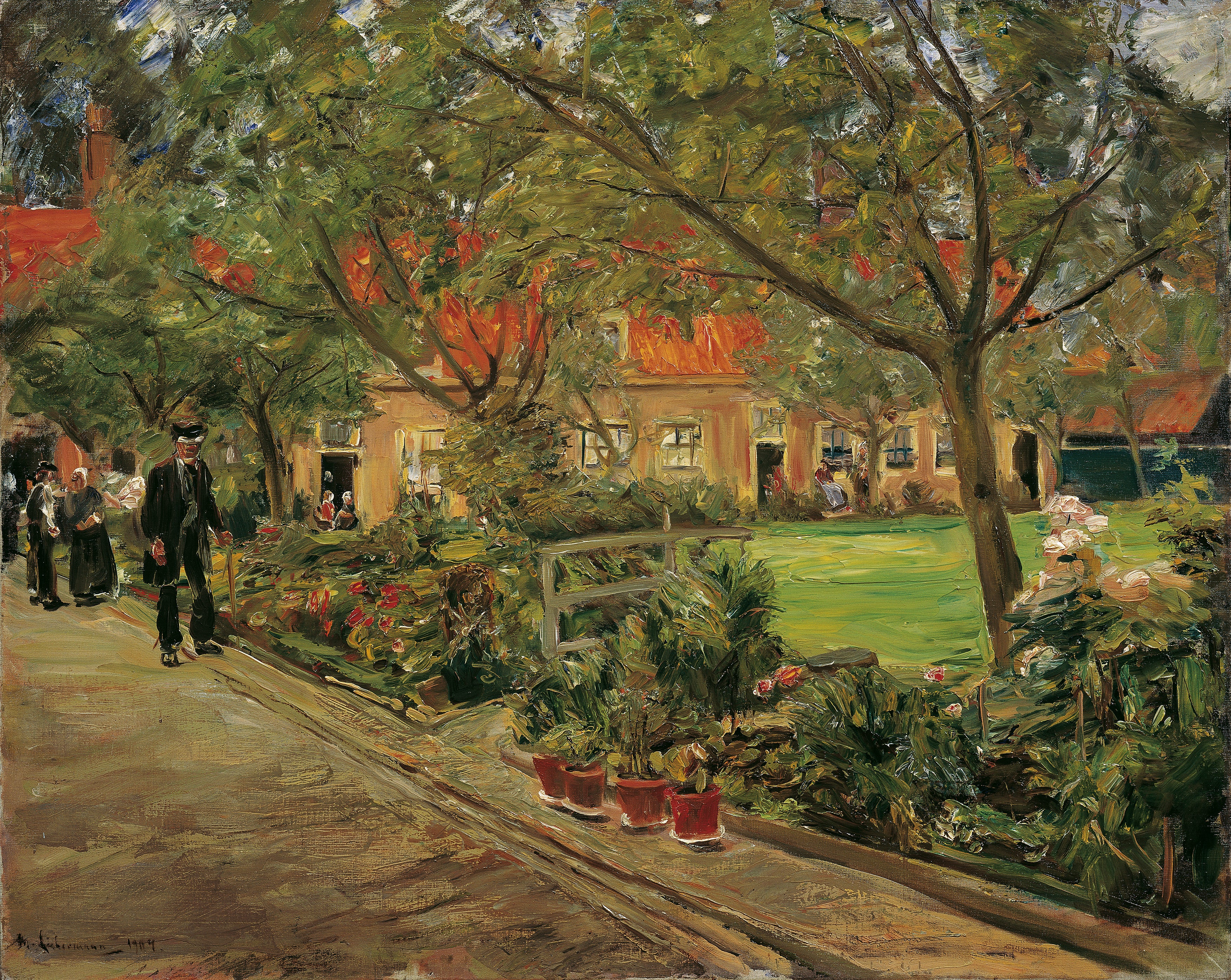 Jardim do hospital de Edam - Max Liebermann