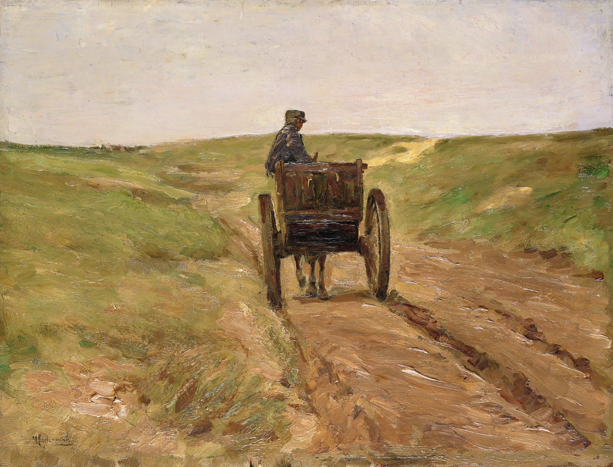 Carroça em Katwijk - Max Liebermann
