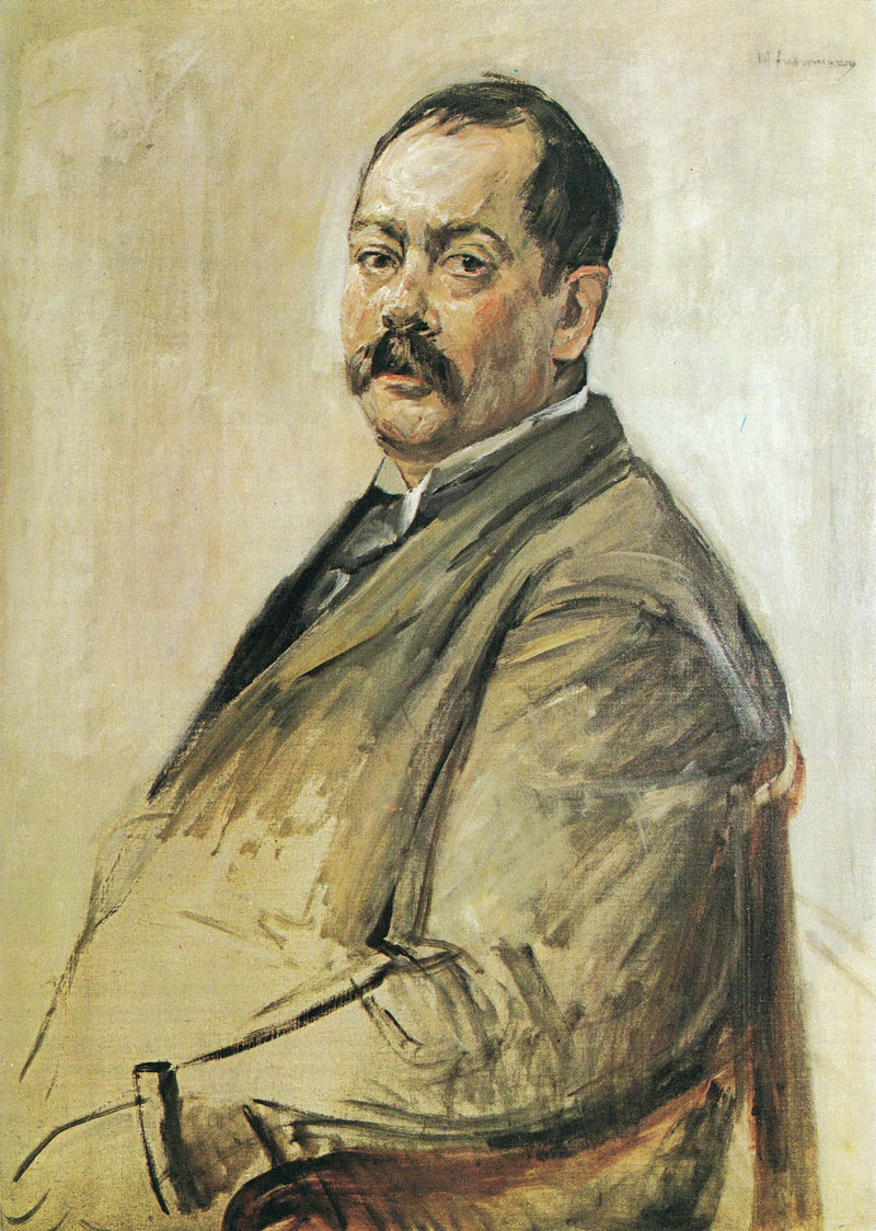 Retrato do pintor Lovis Corinth - Max Liebermann