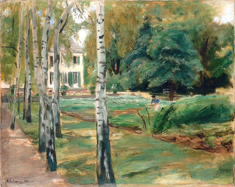 A alameda dos bétulas no jardim de Wannsee a oeste - Max Liebermann