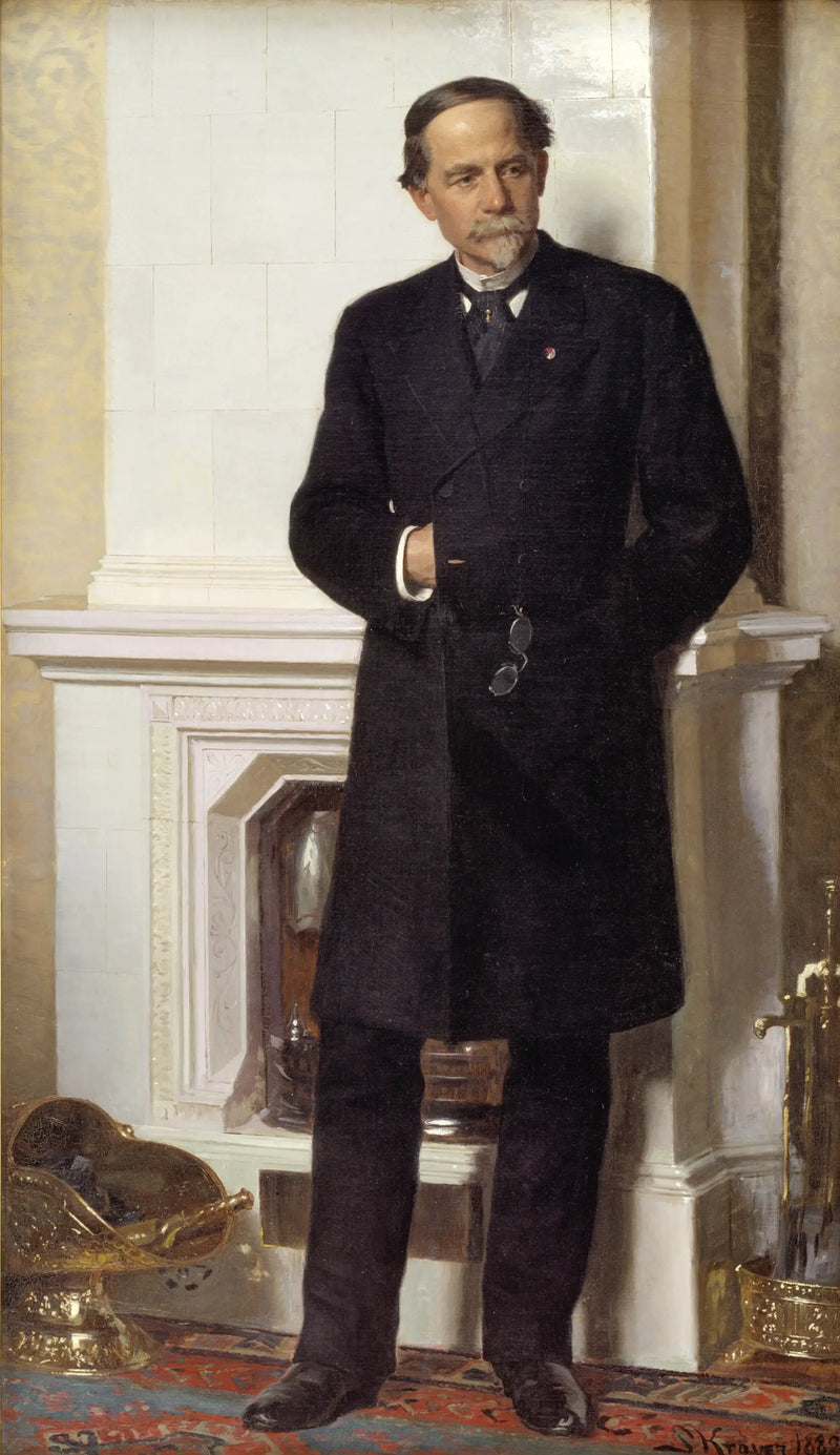 Retrato do arquiteto Ferdinand Meldahl - Peder Severin Krøyer