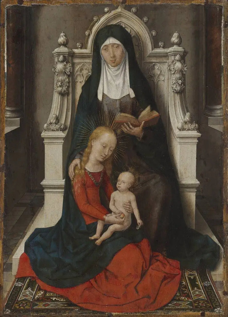 A Virgem com o Menino e Santa Ana - Hans Memling
